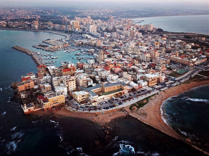 Home from above  airphotography  dronephotography  sea  seaside ... (Sur, Al Janub, Lebanon)