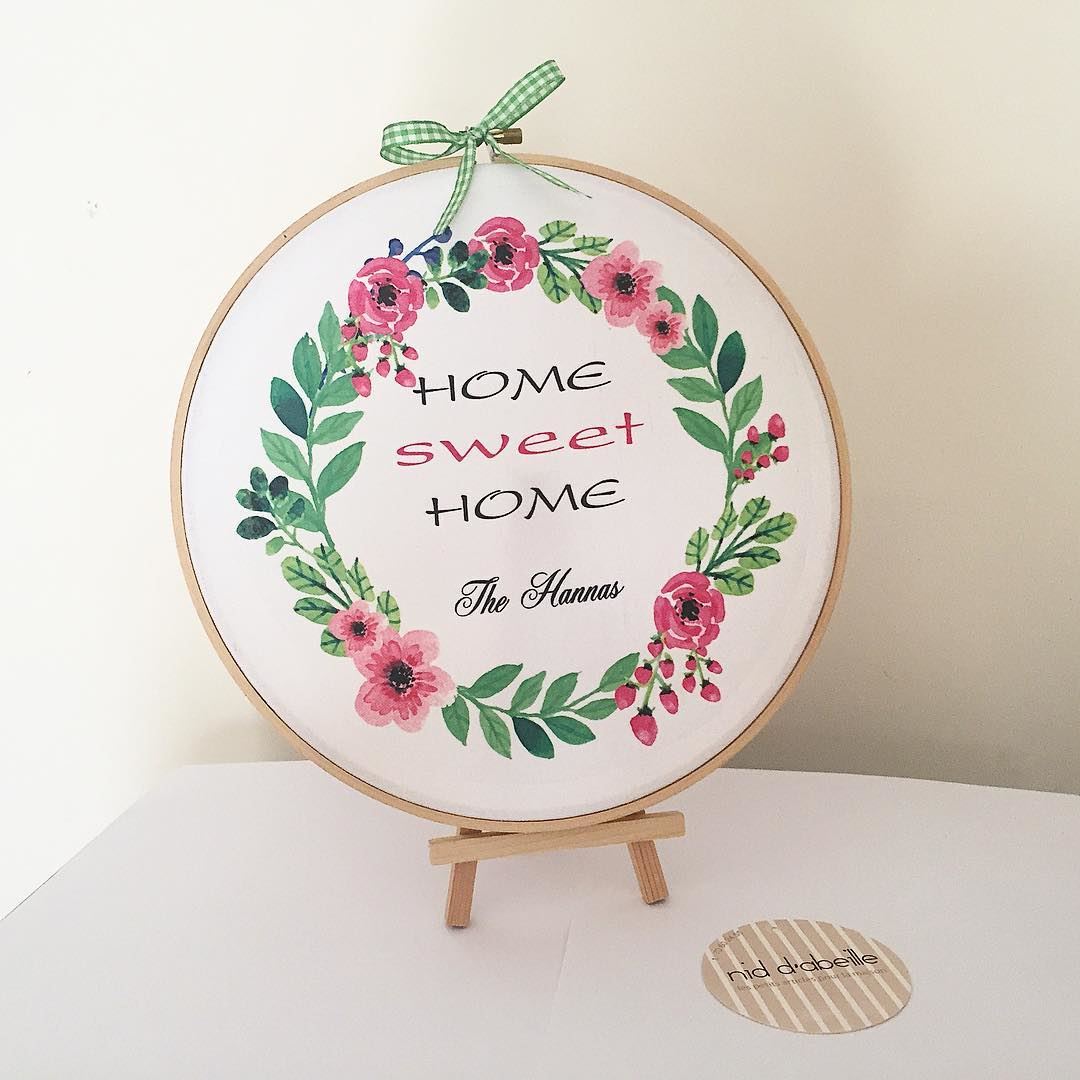 Home is where the heart is ❤️ Write it on fabric by nid d'abeille  king ...
