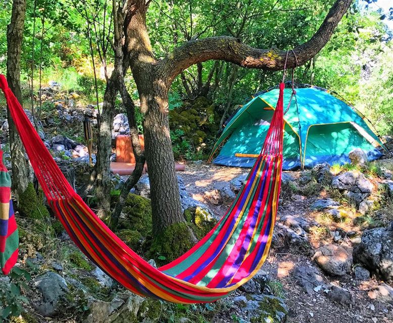 Home is where you pitch your tent and hang your hammock! ⛺️... (Chahtoul Kesrouan)