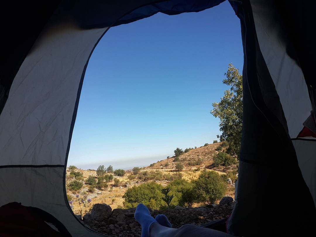 Home is where you pitch your  tent goodmorning  vacationmode with  mylove...