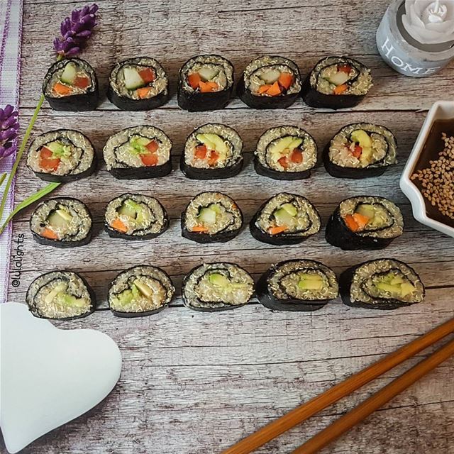 🌱Home Made Vegan Sushi 😋🌱 Sooo i wanted to try these quinoa Sushi for... (Germany)