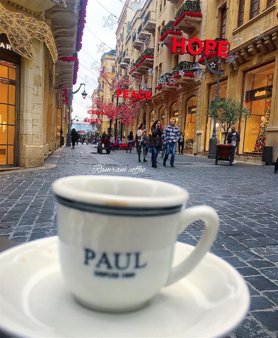 HOPE ❤️PEACE 🤗CHRİSTMAS 🎄BEİRUT 🇱🇧... .. butfirstcoffee ... (Beirut Souks)