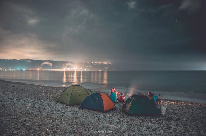 How about a beach ⛺️ for a change ? 😏.. landscape  nightphotography ... (Chekka)