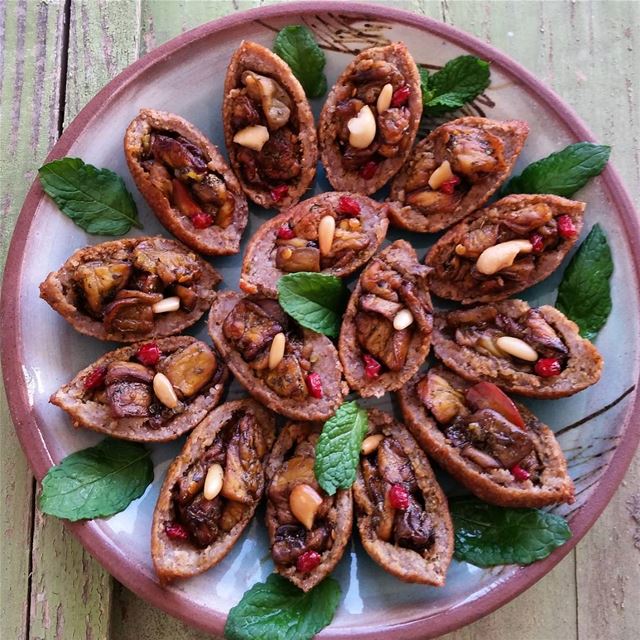 How about a few of these? Kibbeh balls are split in half and stuffed with... (Beirut, Lebanon)