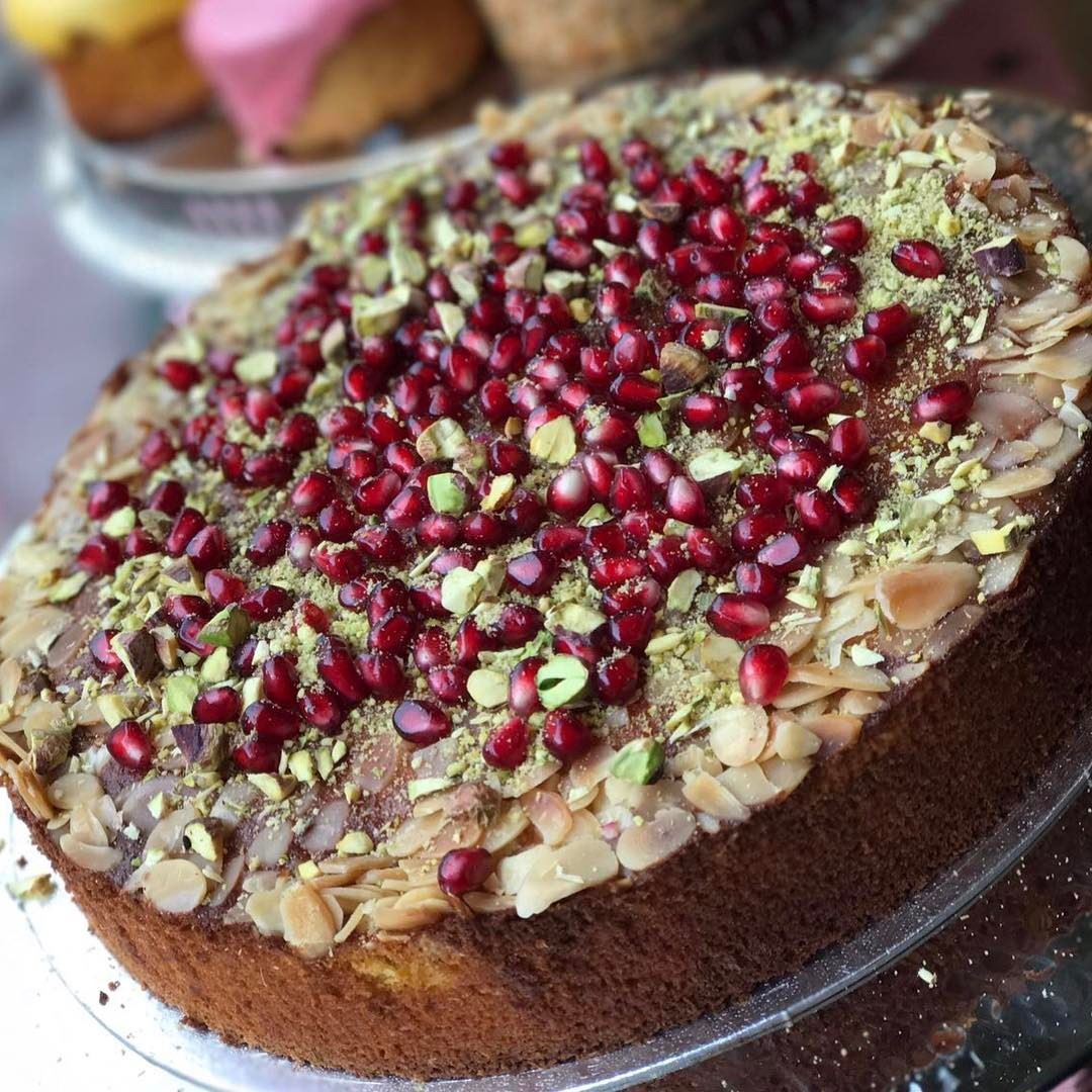 How Can you resist this delicious gluten free almonds & orange cake?? ❤️❤️❤ (Comptoir Libanais)