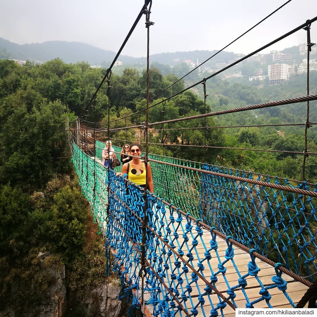 How high you will get your adrenaline crossing a suspended bridge 🤩🤩🤩....