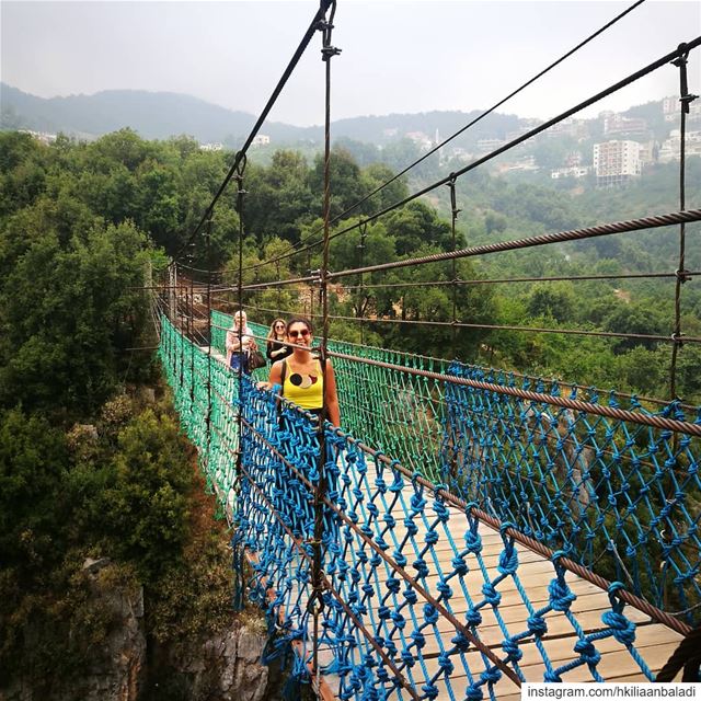 How high you will get your adrenaline crossing a suspended bridge 🤩🤩🤩....