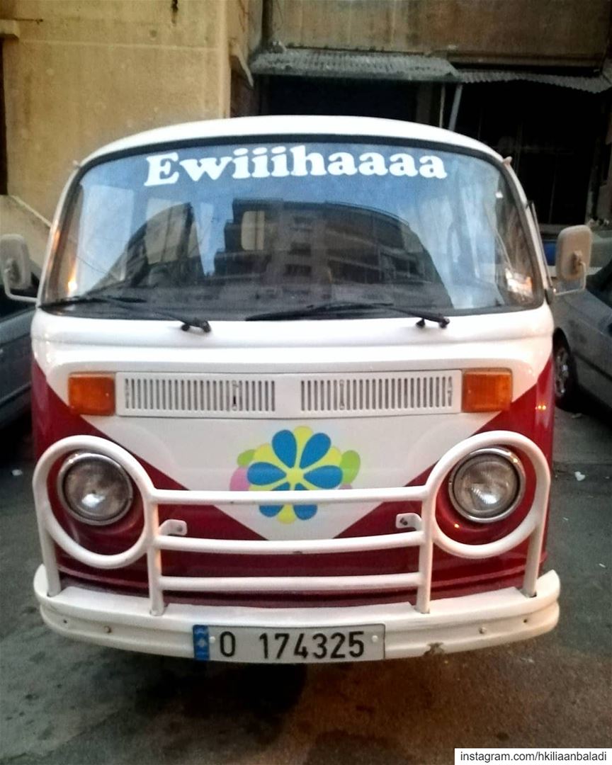 How lovely to be walking the streets of Beirut and pass by a mini bus just...