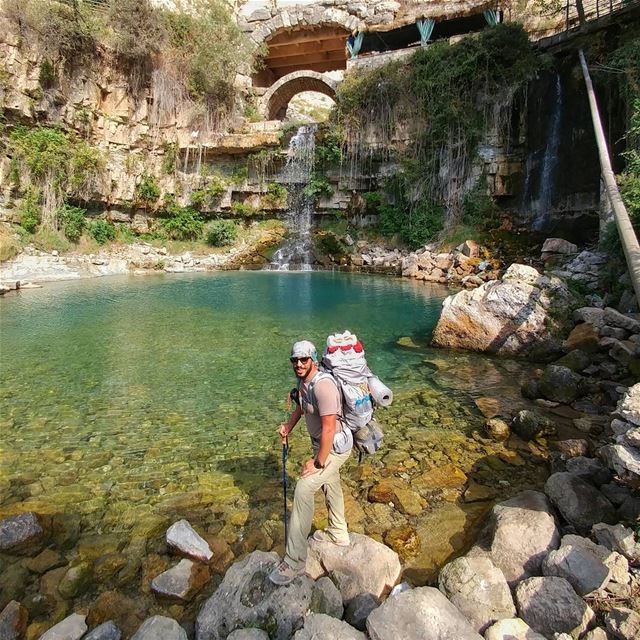 How to refresh your body after 2 days hiking 👌❄⛄🙃 myadventureslebanon.... (Lebanon)