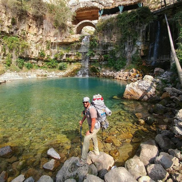 How to refresh your body after 2 days hiking 👌❄⛄🙃 myadventureslebanon.... (Lebanon)
