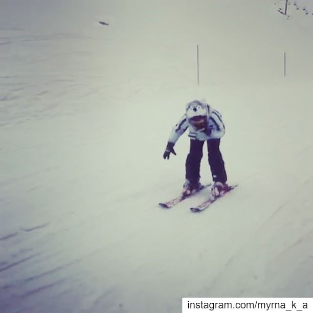 Hungry on the slopes? Nvm Adonay could offer a snow meal🤪 🎿⛷... (Mzaar Ski Resort Kfardebian)