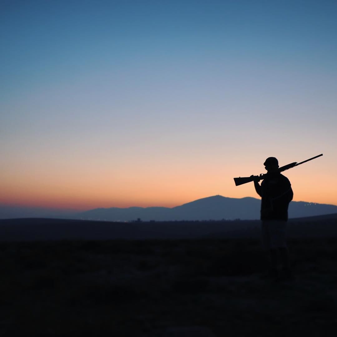 👀 🐦  hunting  Lebanon  bekaa  sunrise  goodmorning ... (Ba`labakk, Lebanon)