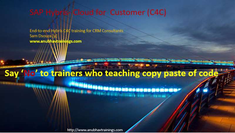 Hybris C/4 Hana Training