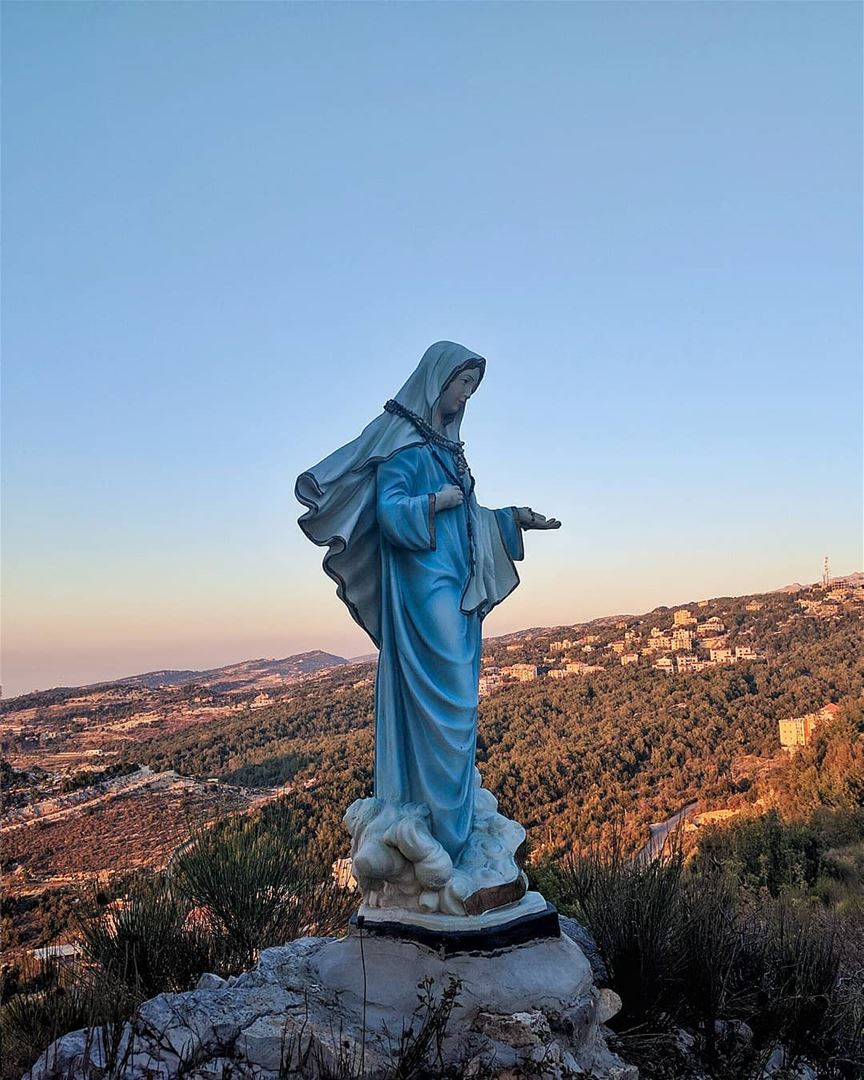 “I am the Lord’s servant,” Mary answered...Mary Month Of May...... (Annâya, Mont-Liban, Lebanon)