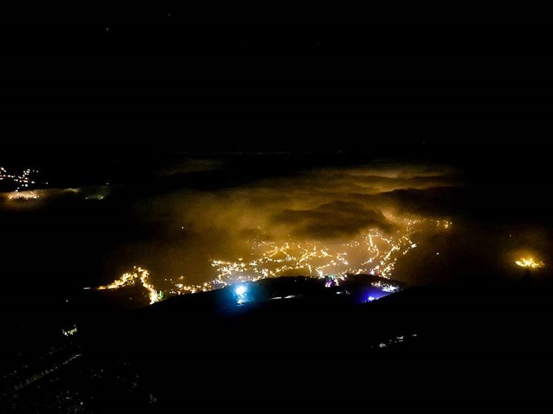 I could still see sunset even in the darkest nights! lebanon  faraya ... (Faraya, Mont-Liban, Lebanon)