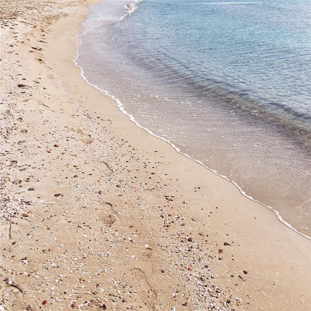 I enjoy it most in the winter - a long walk on the beach 🌊 зимой этот пляж (Tyre, Lebanon)