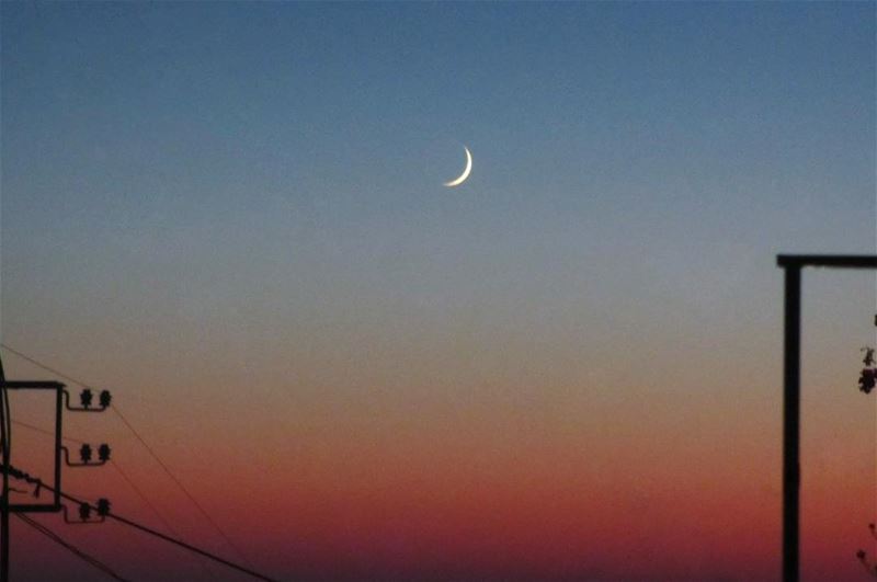 "I envy the moon that shines bright in the sky, that you stare at when you... (El Mroûj, Mont-Liban, Lebanon)