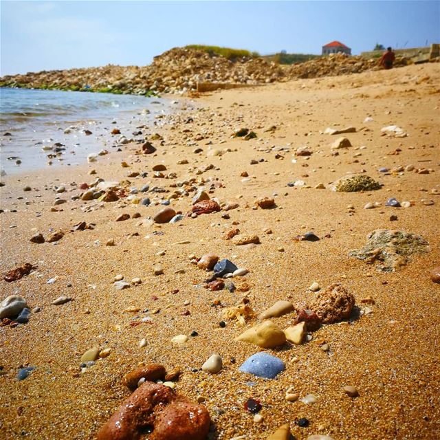 "I imagine a line, a white line, painted on the sand and on the ocean,... (Byblos - Jbeil)