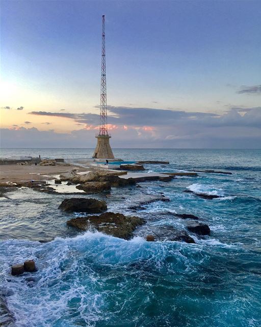 I just can’t enough of this view  sea  ocean  walk  sports  beirut  cloud ... (Starbucks - Ein Mraysi)