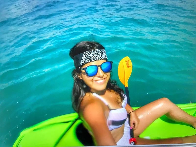 I just miss the cold blue waters of batroun 😰  kayaking  livelovelaugh ... (Batroûn)