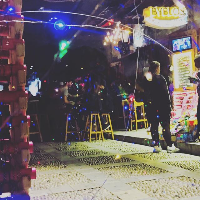 I Live In A Bubble. byblos  jbeil  lebanon  beirut  night  walking  man ... (Byblos, Lebanon)