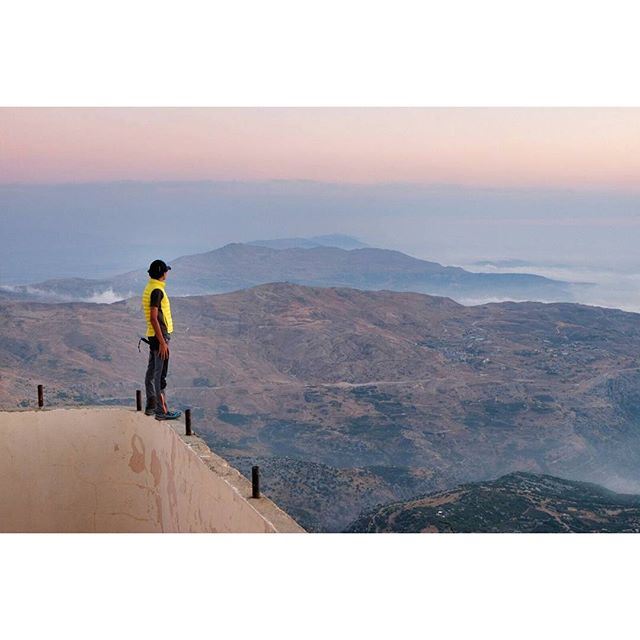 I'm on top of the world. My world, at least. 🗻 (Mzaar Kfardebian)