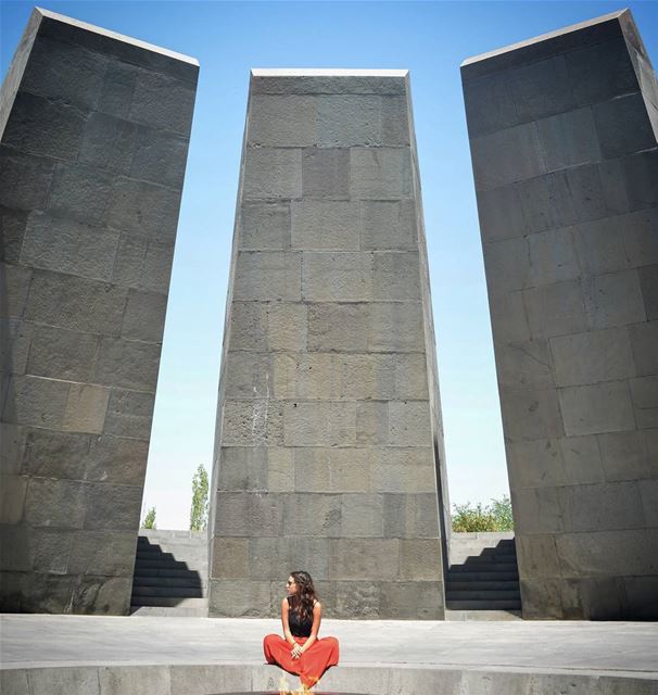 I shldve shifted to the left ... (Armenia Genocide Museum, Yerevan, Armenia)