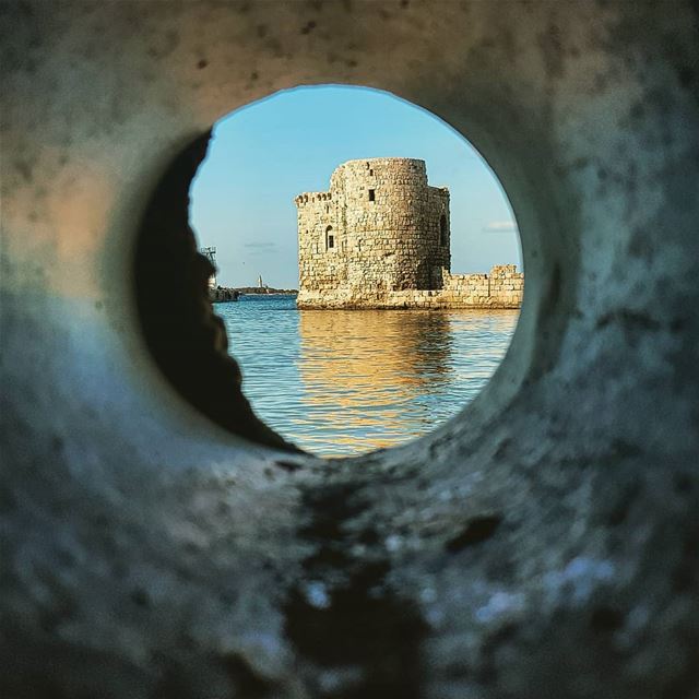 I watched Sidon today°~~📍Sidon Sea Castle  lebanon.............. (Sidon Sea Castle)