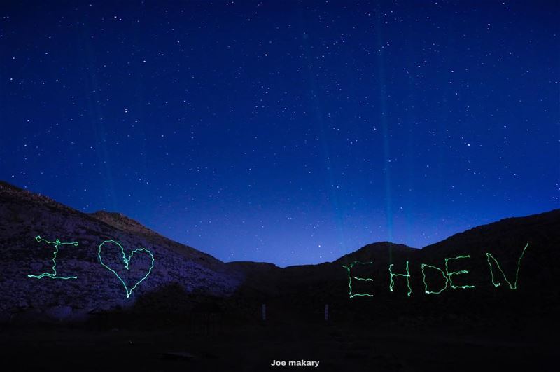 I ❤️ EHDEN  ehden  ehdenspirit  laser  lightpainting  sky  stars ...