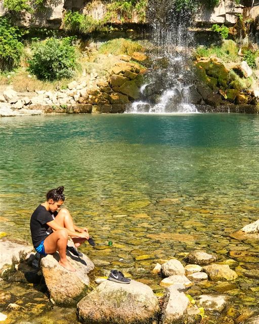 Ice cold  water is always refreshing 💦  Lebanon ... (Afka, Mont-Liban, Lebanon)