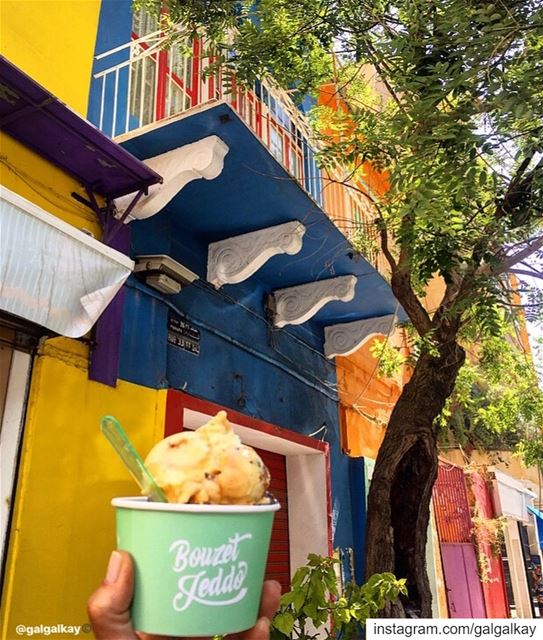 Ice cream for breakfast @bouzetjeddo or Grandpa’ Ice Cream ........... (Beirut, Lebanon)