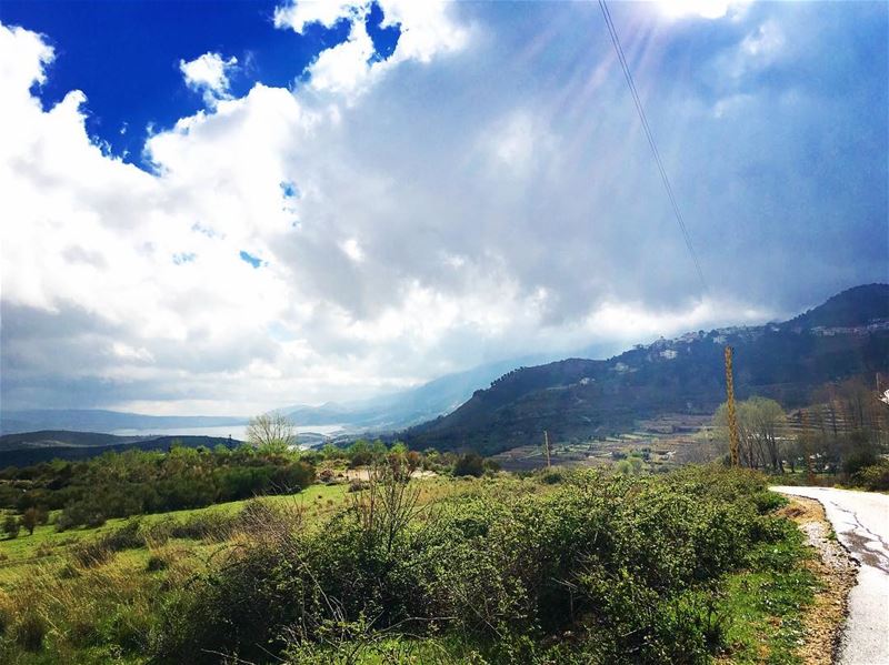 If you can dream it , you can do it ! march rain clouds lake landscape... (Lago di Qara'un)