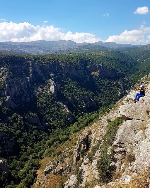 If you're not living on the edge you're taking up too much space.⛰ ... (Blât, Al Janub, Lebanon)