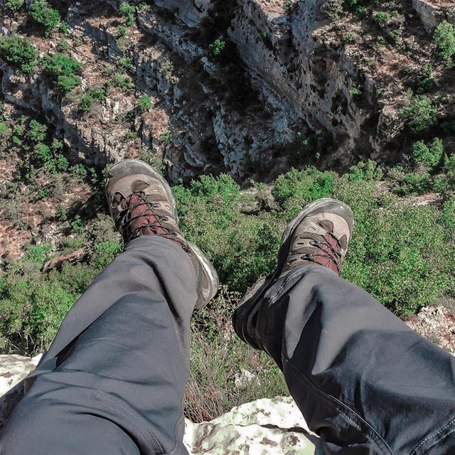 If you're not walking in these boots, you're doing too much research...... (Akoura, Mont-Liban, Lebanon)