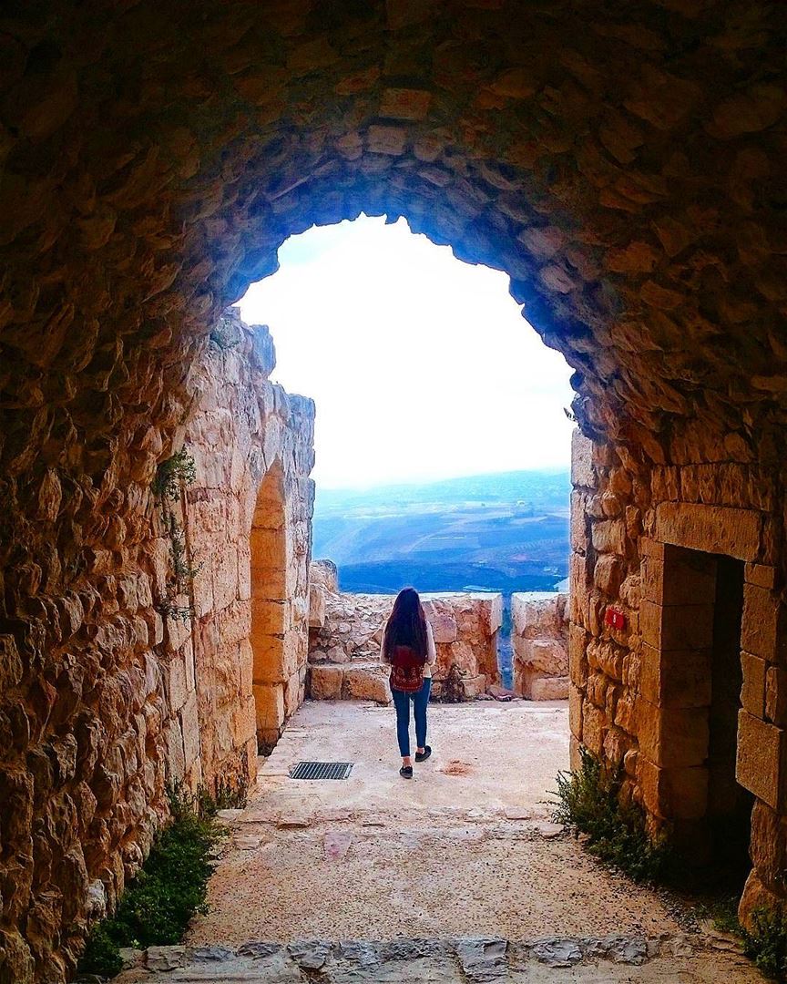 If you want light to come into your life you have to stand where it's... (Beaufort Castle, Lebanon)