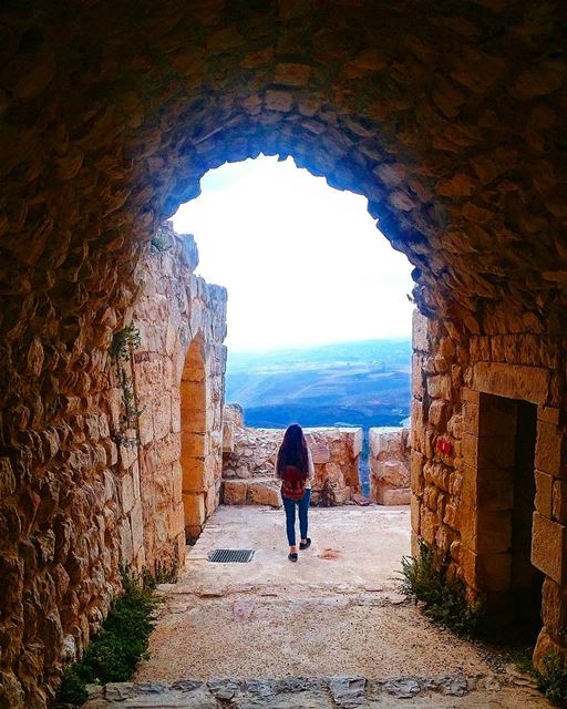 If you want light to come into your life you have to stand where it's... (Beaufort Castle, Lebanon)
