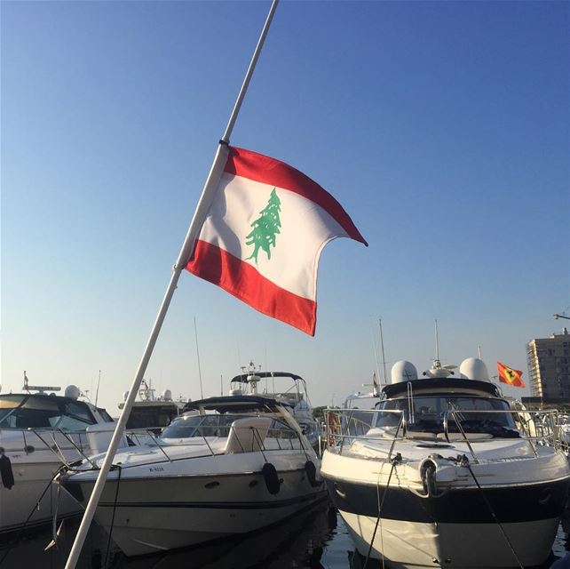  ig_lebanon  dbaye  waterfront  summer  marina  flag  boats  insta_lebanon... (Dbayeh, Mont-Liban, Lebanon)