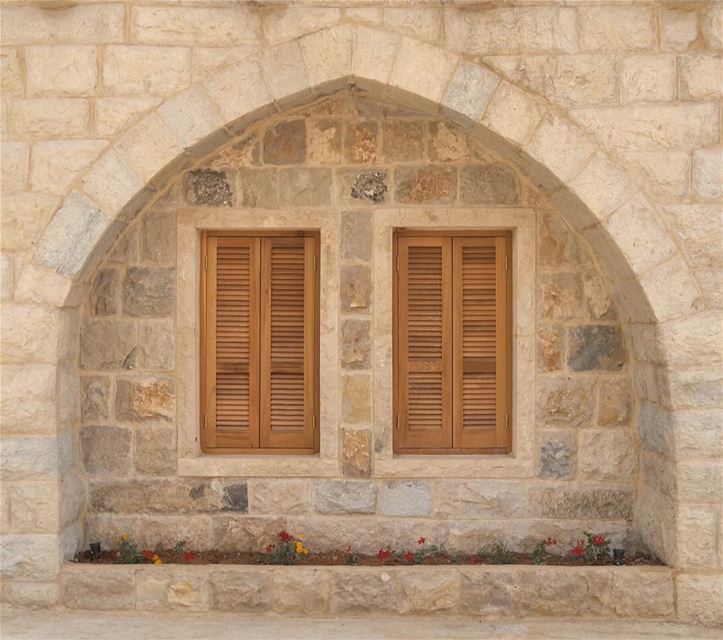 Imagine this next spring.  ForTheLoveOfShutters  LebaneseHouses ... (Chouf)