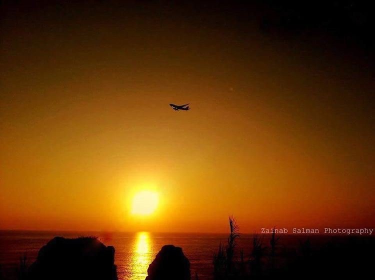In love with sunsets😊 lebanon  photography  travel  nature  sun  sunset... (Raushe Beirut)