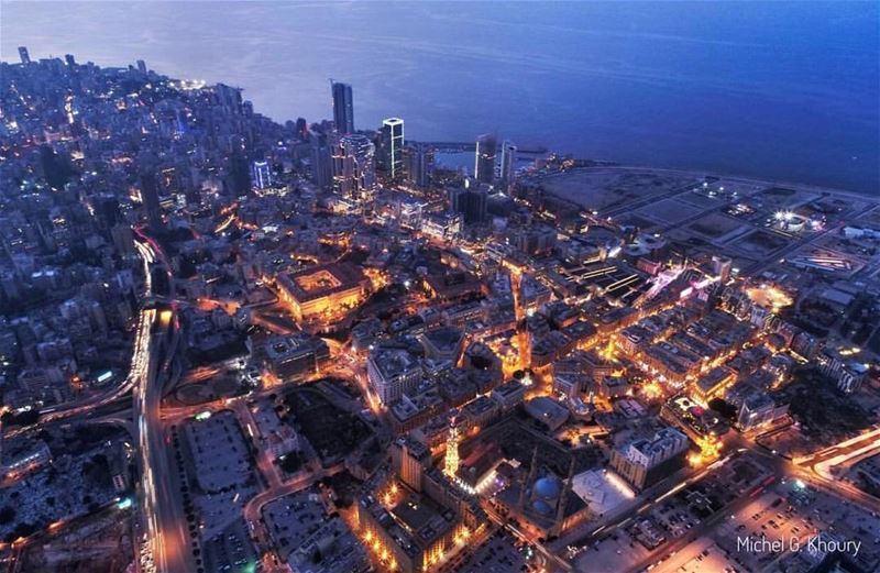 In love with this view.. BEIRUT ...📸: @michokhoury ...... (Beirut, Lebanon)