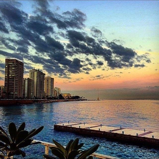 In one drop of water are found all the secrets of the ocean 🌊 💛💙 💙... (Beirut, Lebanon)