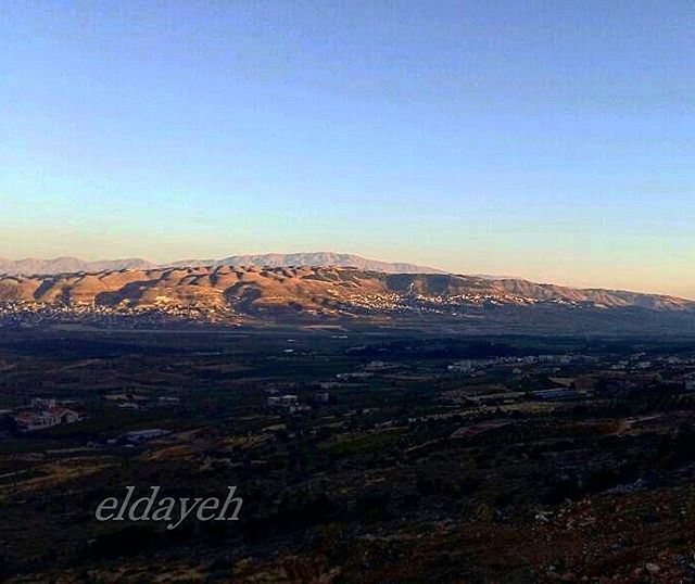 "In the beauty of nature lies the spirit of hope"  sunset  mountains ... (West Bekaa)