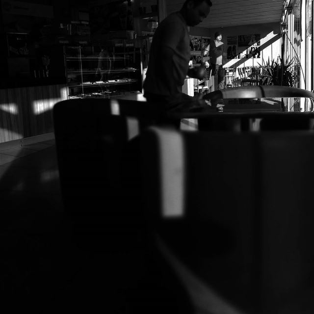In the coffee shop -  ichalhoub in  Batroun north  Lebanon shooting with a...