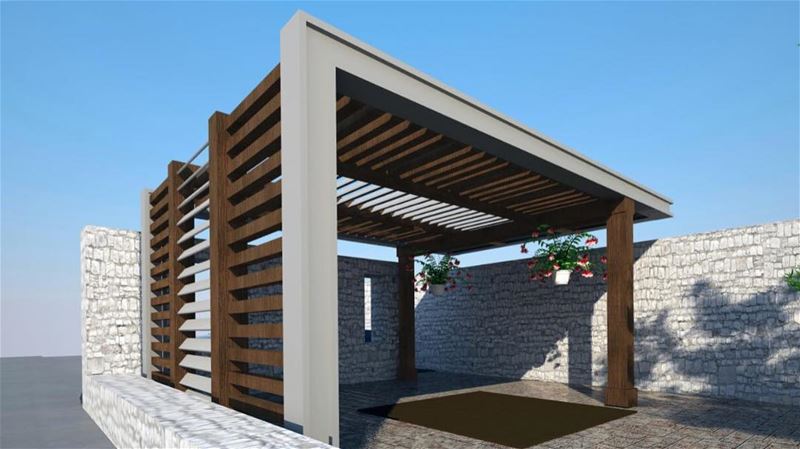 In the Making.. PergolaKitsLebanon. Pergola  Wood  Steel  Design ...