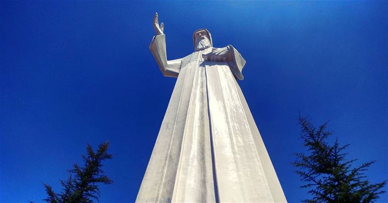  infiniteblessings... saintcharbel  faraya  statue  lebanon  saint ...