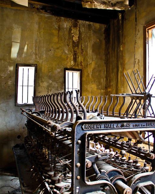 Inside the ‘Dima’ textile factory 🔮  throwback ....... (Beït Chabâb, Mont-Liban, Lebanon)