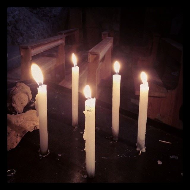  instaleb  candles  church  Lebanon  kadisha ...