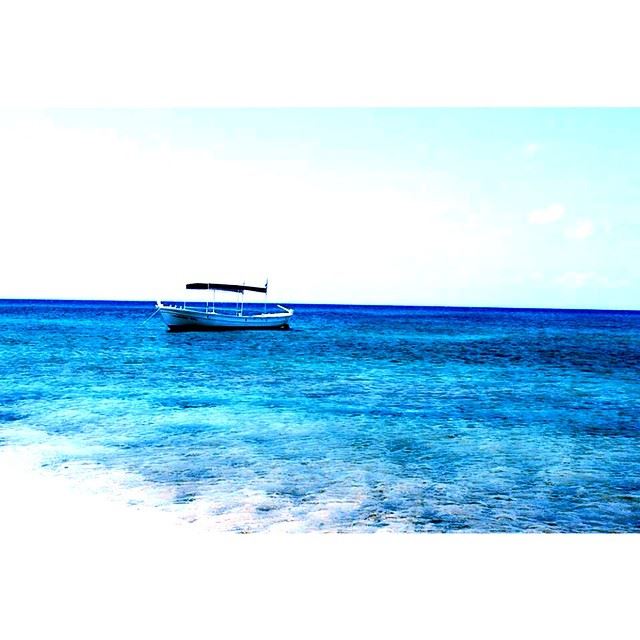  InstaSize  blue beach  sea  boat  lebanon  tripoli  island  lonely ...