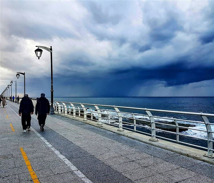 Into the storm  weather  storm  rain  winter  nature  naturephotography ... (Manara Beirut)