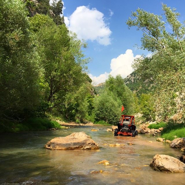 It can swim too 💦 rzr  orange  highlifter  edition  river  water ...